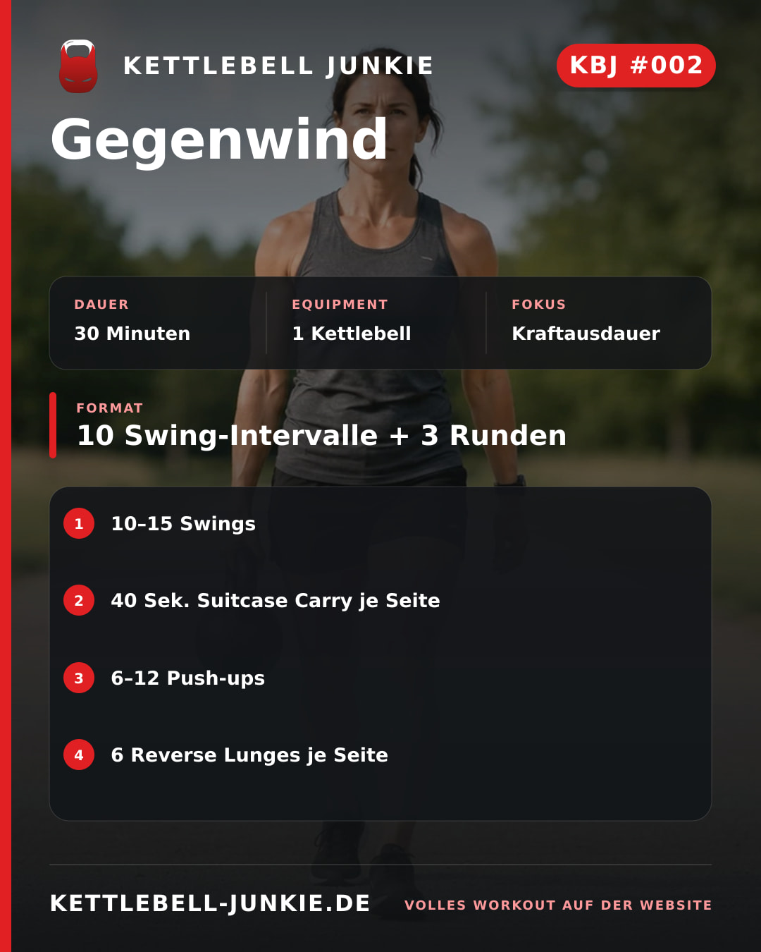 Instagram-Beitragskarte für KBJ Workout #002: Gegenwind