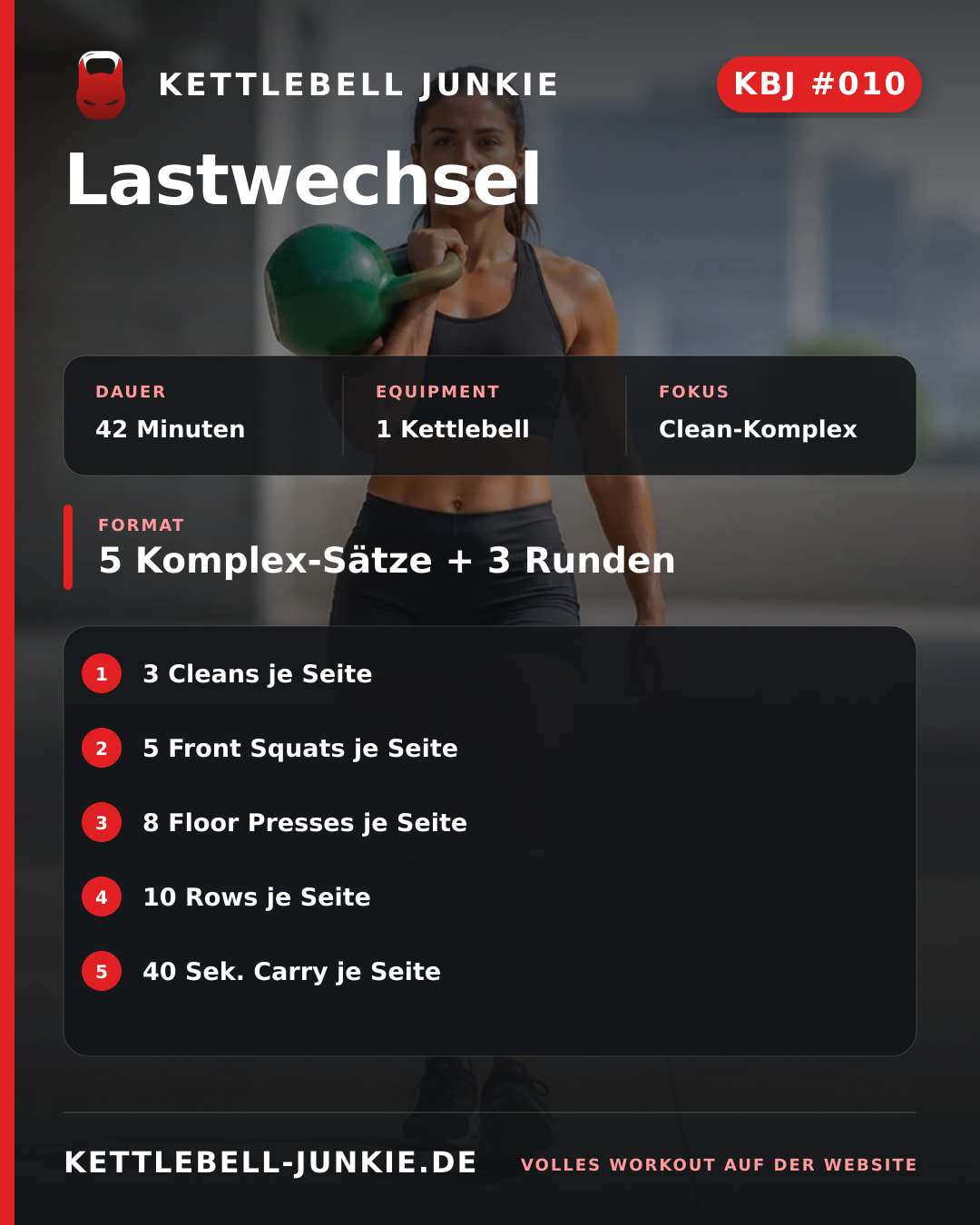 Instagram-Beitragskarte für KBJ Workout #010: Lastwechsel